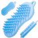 Verk Borvat® Lichaamsborstel Siliconen Blauw Roze Zwart