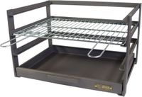 IMEX EL ZORRO Grilllade met verzinkte grill, zwart, 42 x 41 x 35 cm, 71473.0