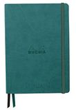 RHODIA Clairefontaine Rhodia 194447C Rhodiarama Goalbook Creation DIN A5 Hardcover Zwart Maya-papier Geruit/Stippen 120 g/m² Pauwgroen