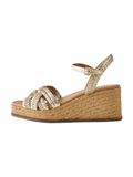 Next - Dames - Forever Comfort® gevlochten leren sleehakken - Goud