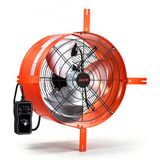 VEVOR Ventilator Timpano 40,6 cm 2940CFM robuust staal carbon oranje