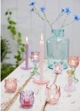 Decoris Theelichthouder glas tulp H16cm