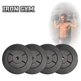 Iron Gym Halterschijven 4 x 5 kg Ø 25 mm - Zwart