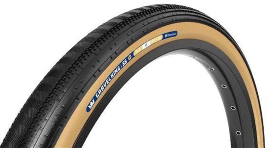 Panaracer Gravelking Semislick+ Tubeless 700c X 35 Gravelband Goud 700C x 35