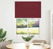 Maison Exclusive Plissé gordijn bordeaux 95x100 cm