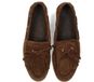 Posh Poelman Suede Boat Shoes Dark Brown