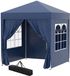 Merkloos Paviljoen - Tuinpaviljoen - Partytent - Tuintent - Pop-up Kliksysteem - Stabiel - Vouwtent - Opvouwbaar - Waterdicht - Winterbestendig - 50+UV-Bescherming - voor Tuin - Buiten - Achtertuin - 2 x 2 m - Blauw