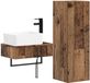 vidaXL Meuble de salle de bain Vieux bois 33 x 34,5 x 100 cm