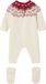 Vertbaudet 2-delige babyset met tricot babypakje + sokken in thema Kerst