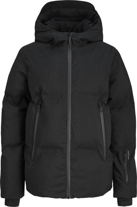 JACK&JONES JCOFUSION TECHNICAL PUFFER JACKET JNR Jongens Pufferjas Zwart Polyester 128