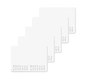 SIGEL H7501/5 Papieren bureauonderleggers met afgeronde hoeken, 2-jarige kalender en weekplanner, gestippeld ontwerp, A3 (42 x 29,7 cm), zwart-wit, 5 x 30 vellen