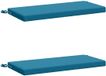 vidaXL Coussin de banc SOEST 2 pièces Bleu clair 60 x 40 x 5 cm