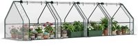 Outsunny Mini Greenhouse-Stahl, PVC-360L x 90B x 90H cm-Transparent