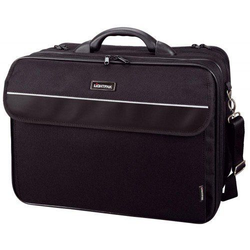 Lightpak 46075 - multifunctionele tas Corniche, van nylon, zwart, 44