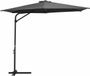 vidaXL Parasol met stalen paal 300 cm antraciet