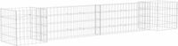 vidaXL Gabion plantenbak H-vormig 260x40x40 cm staaldraad