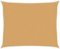 vidaXL Zonnezeil 160 g/m² rechthoekig 2,5x3 m HDPE zandkleurig