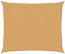 vidaXL Zonnezeil 160 g/m² rechthoekig 2,5x3 m HDPE zandkleurig
