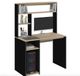 DAN Bureau met opbergplanken - Noir/Hêtre