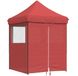 vidaXL Partytent 200 x 200 x 306 cm Bordeauxrood Oxford Stof