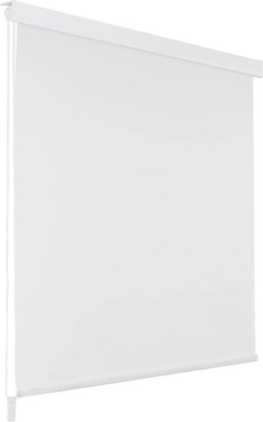vidaXL Rolgordijn voor douche 100x240 cm wit