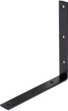 Alberts 824792 Afstraalhoek - zwart - kunststof gecoat - 200 x 200 x 26 x 5 mm | Set van 25