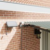 vidaXL Handmatige zonnetent met zonne-energie ledverlichting 4,5 x 3 m Groen