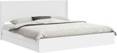 vidaXL Bedframe met opbergruimte en hoofdbord Wit 180 x 200 cm