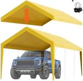 Merkloos Garagetent - Tent - Partytent - Carport Tent - Garagetent - Vervangende Garagetent - 7,5inch - Heavy-Duty Waterdicht & UV Beschermd - Geel