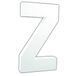 Décopatch AC725Cpack - Lot de 3 supports en papier blanc mâché 3x12x20,5 cm, Lettre Z