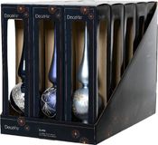 Decoris Kaemingk Piek glas d8l31 cm blauw a3 kerst Decoris