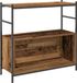 vidaXL Boekenplank - 80 x 30 x 78,5 cm - Bois traité - Chêne fumé