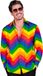 Widmann Zig Zag Zack Party Overhemd Man L/XL Polyester Multicolor