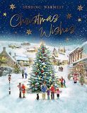 Piccadilly Greetings Kerstkaart Open Stad boom - 8 x 6 inch