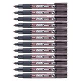 Pentel Paint Marker permanente marker MMP20, bruin, 12 stuks