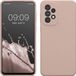 kwmobile telefoonhoesje geschikt voor Samsung Galaxy A33 5G - Hoesje met siliconen coating - Smartphone case in mat oudroze