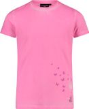 CMP Meisjes-T-shirt Katoen Ronde hals Korte mouw Bubblegum 58