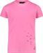 CMP Meisjes-T-shirt Katoen Ronde hals Korte mouw Bubblegum 58