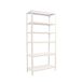 Simon Rack Étagère métallique 2500x800x400 mm - Simonclick | 6 niveaux, Étagère métallique, Charge de flexion 180 kg, Revêtement anti-corrosion, Montage par système d'encliquetage, Blanc