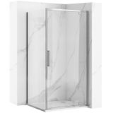 Rea Rapid Swing Chrom 100 X 90 - 195 cm - Douchecabine - Rechthoek - Chroom