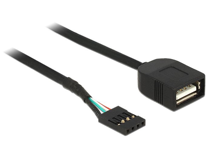DeLOCK 83825 USB-kabel 0,4 m Zwart