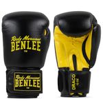 Benlee Draco Bokshandschoenen Leer Zwart/Geel 10 oz