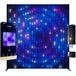 Twinkly Lightwall 2.60x2.75m, Smart LED Paneel, Multicolor LED Lichten, DJLichten & Show Op Muziek Ritme, App Bestuurd, 20 Aanpasbare Presets, Aluminium Frame & Transport Trolley Inclusief