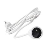 Witte verlengkabel, 3 m, H05VV-F 3G1,5 m², stopcontact: 16 A, 250 V