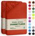 NatureMark Jersey hoeslakens, set van 2, 100% katoen, 70x140 cm, roestrood
