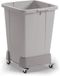 Durable Durabin 334137 Trolley voor vuilnisemmer, 90 l, rolcontainer van gerecycled polypropyleen, ketting, grafiet