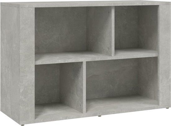 vidaXL Dressoir 80x30x54 cm bewerkt hout betongrijs