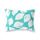 BonaMaison Turkoois-Wit Decoratieve Kussensloop, Kussenhoezen Bank, Decoratieve Kussenhoesjes, Kussensloop; Sofa, Slaapkamer, Kantoor, Auto 45x60 Cm - Ontworpen en vervaardigd in Turkije