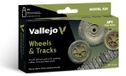 Vallejo Modelverf set pour roues et chenilles, 6 x 17 ml, noir