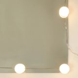 vidaXL Ensemble de coiffeuse avec LED, bois d'ingénierie, gris béton